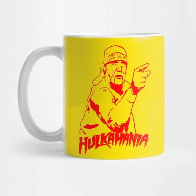 Hulkamania Yellow Retro by liora natalia